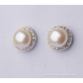 WSEHR04251W vintage real pink freshwater pearl earrings